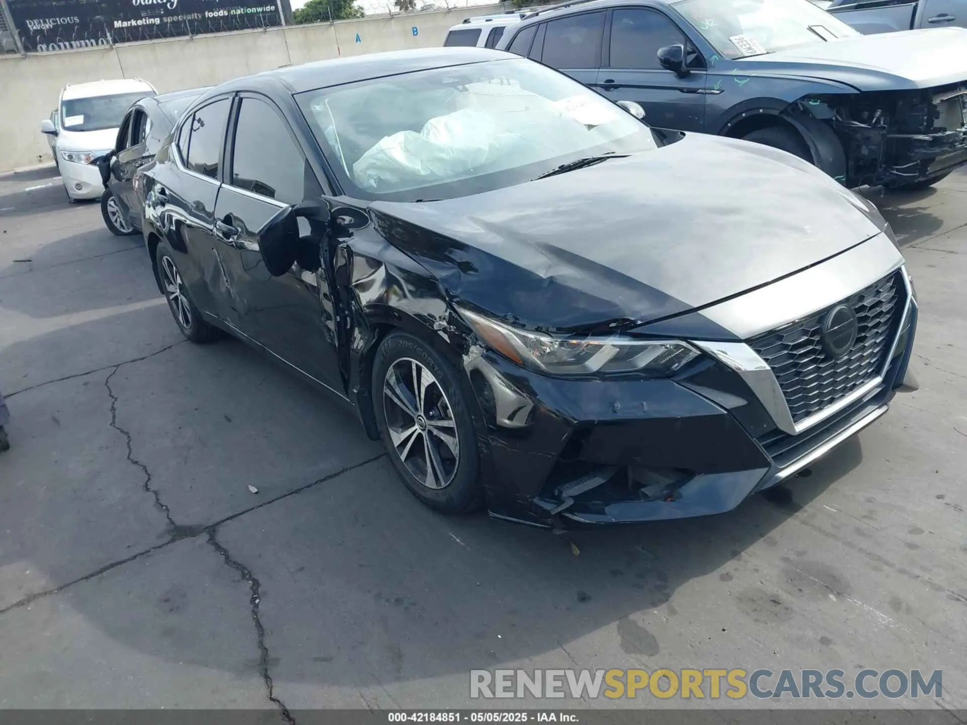 1 Photograph of a damaged car 3N1AB8CVXLY222787 NISSAN SENTRA 2020