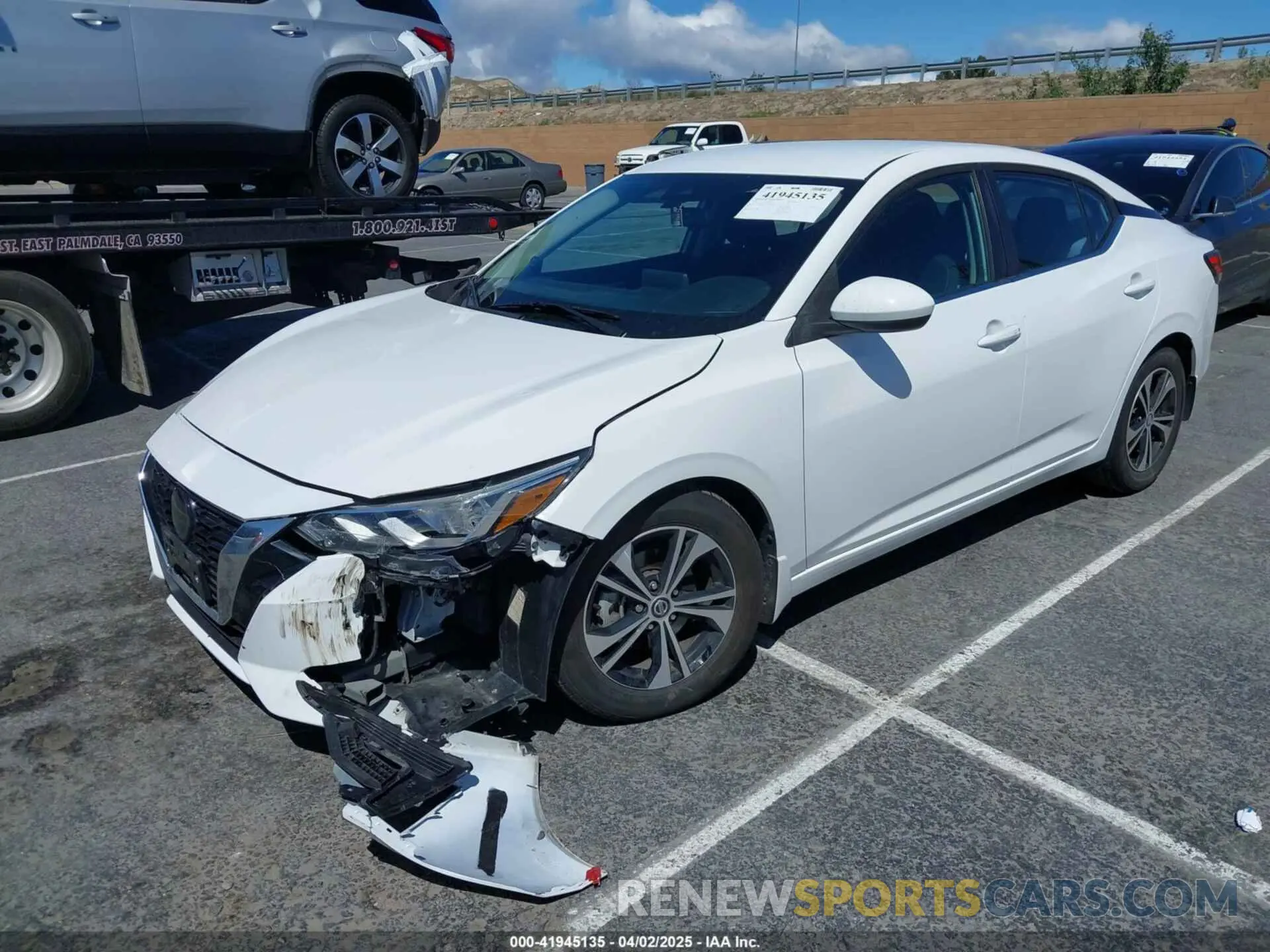 2 Photograph of a damaged car 3N1AB8CVXLY223714 NISSAN SENTRA 2020