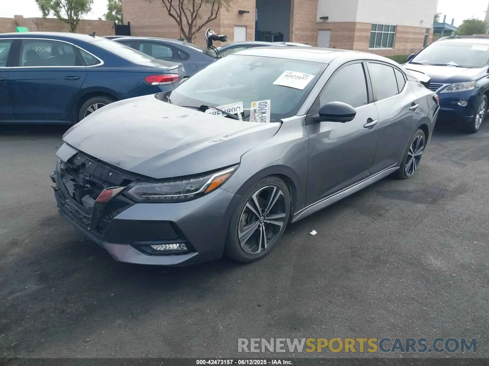 2 Photograph of a damaged car 3N1AB8DV0LY226491 NISSAN SENTRA 2020