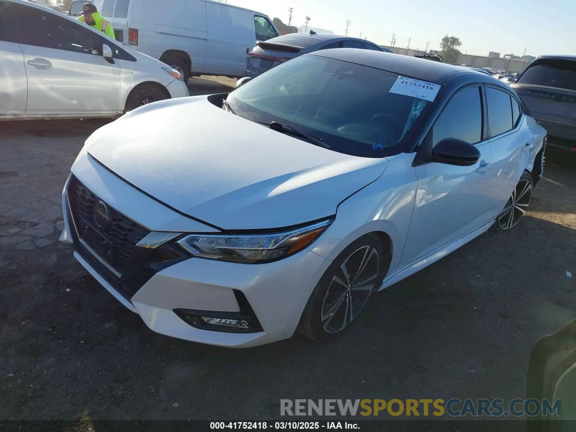 2 Photograph of a damaged car 3N1AB8DV0LY261421 NISSAN SENTRA 2020