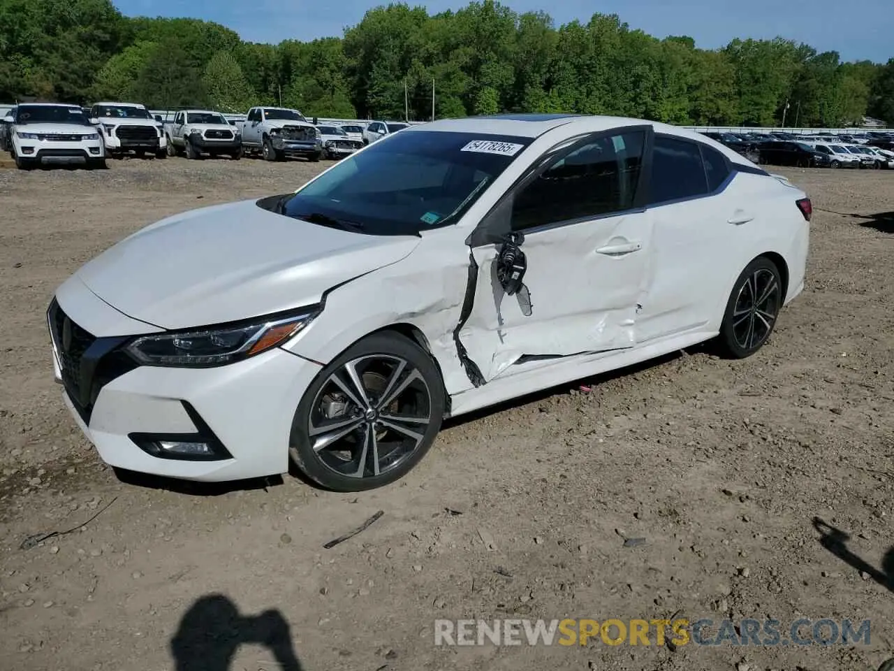 1 Photograph of a damaged car 3N1AB8DV0LY293527 NISSAN SENTRA 2020