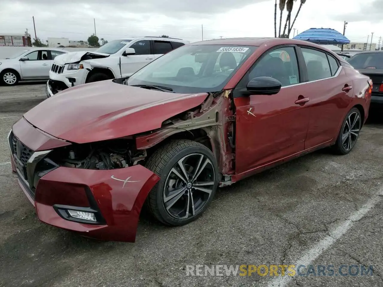 1 Фотография поврежденного автомобиля 3N1AB8DV5LY302271 NISSAN SENTRA 2020