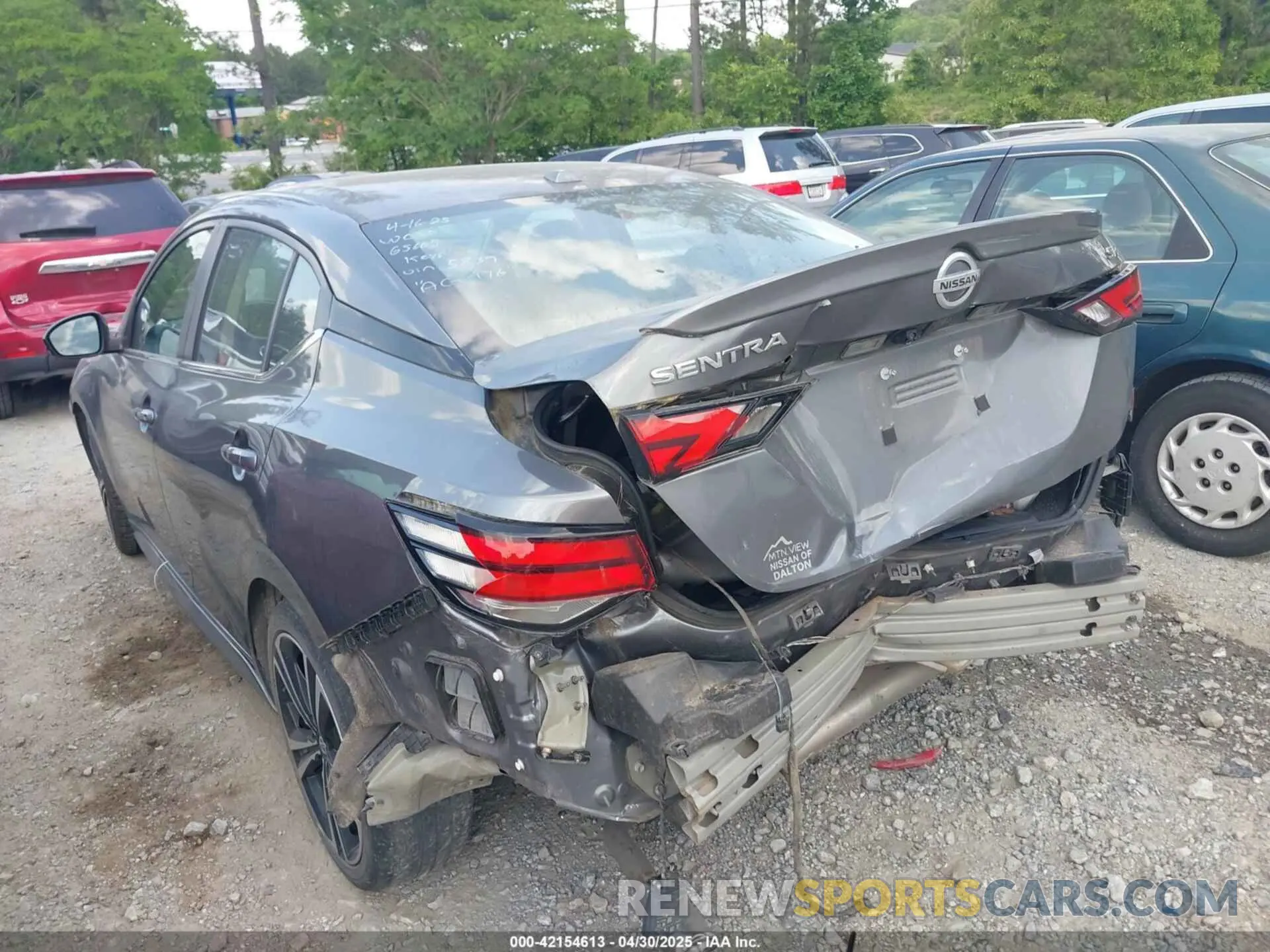 3 Photograph of a damaged car 3N1AB8DV6LY275839 NISSAN SENTRA 2020