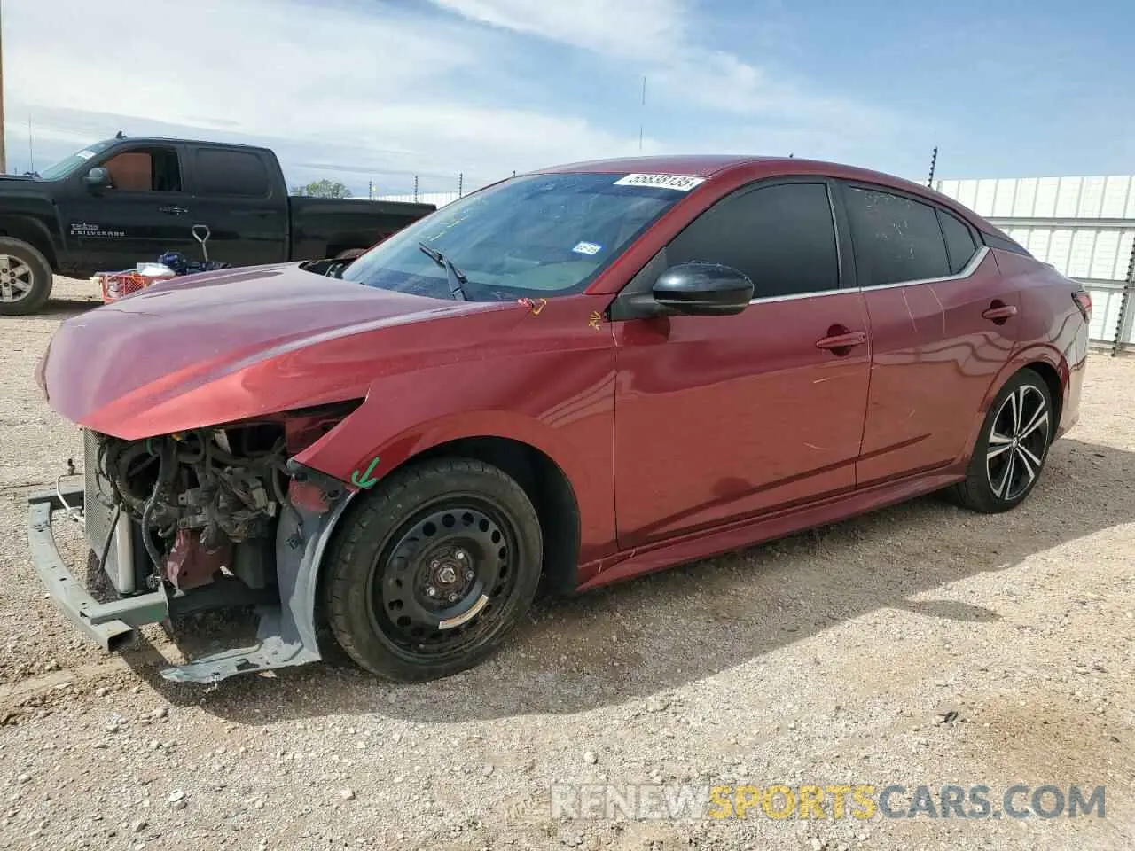 1 Photograph of a damaged car 3N1AB8DV6LY302165 NISSAN SENTRA 2020