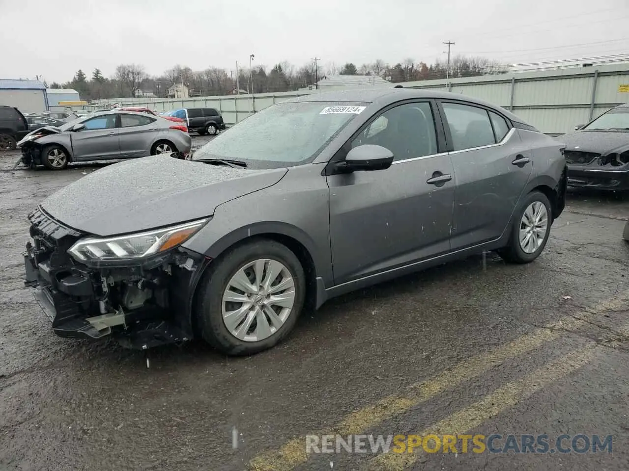 1 Photograph of a damaged car 3N1AB8BV4MY278632 NISSAN SENTRA 2021