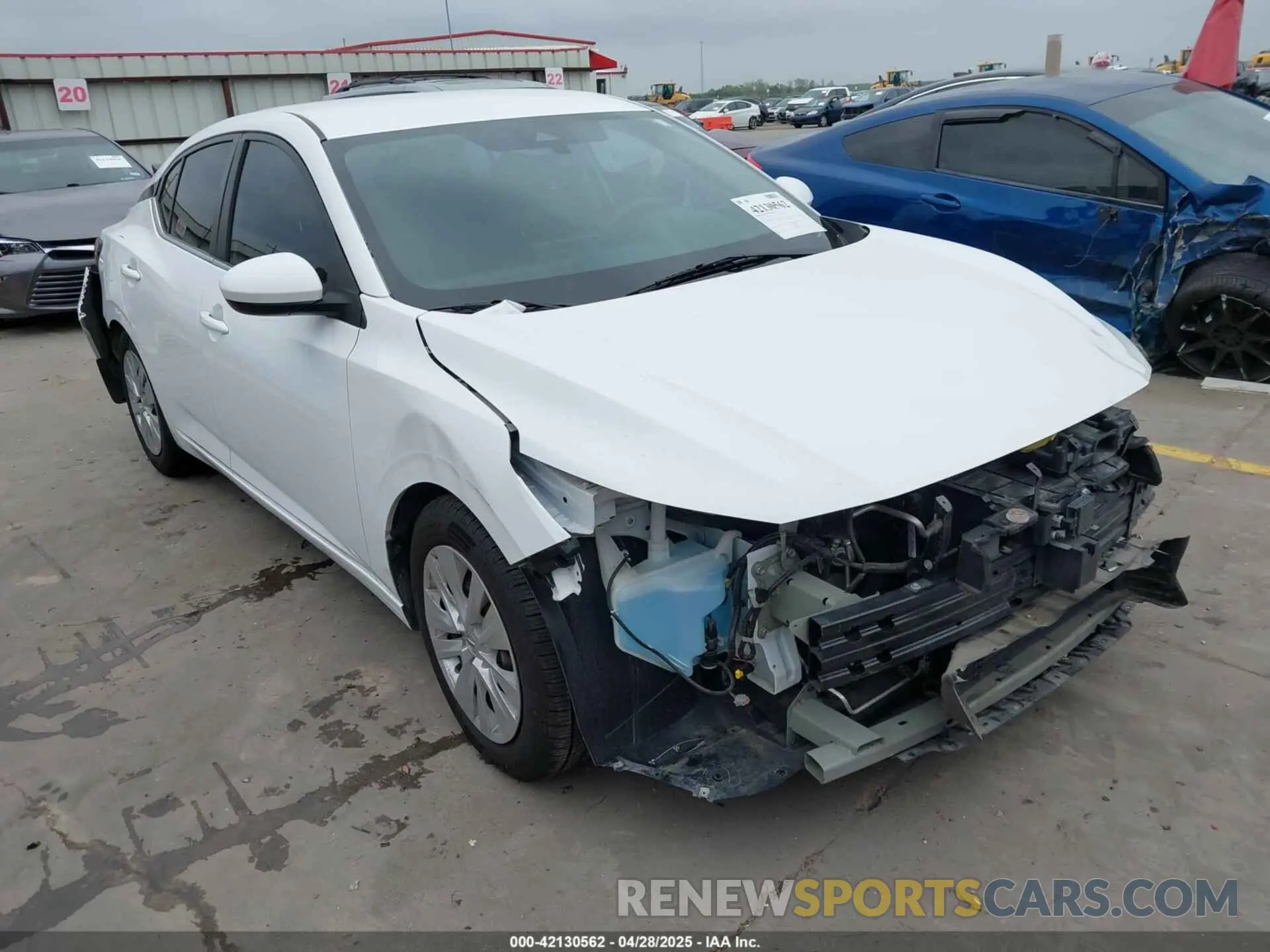1 Photograph of a damaged car 3N1AB8BV7MY230137 NISSAN SENTRA 2021