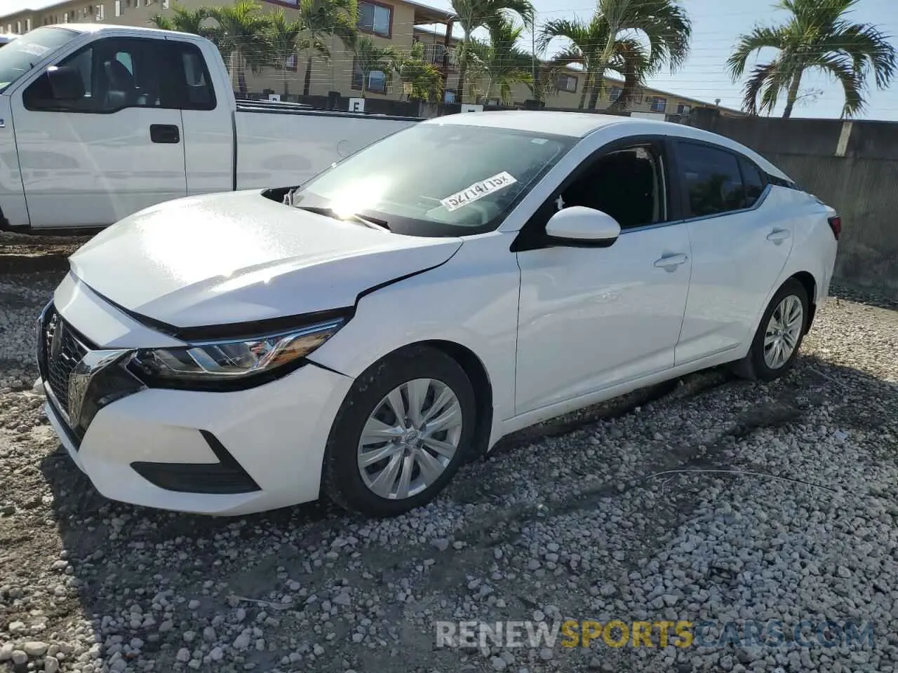 1 Photograph of a damaged car 3N1AB8BV8MY284952 NISSAN SENTRA 2021
