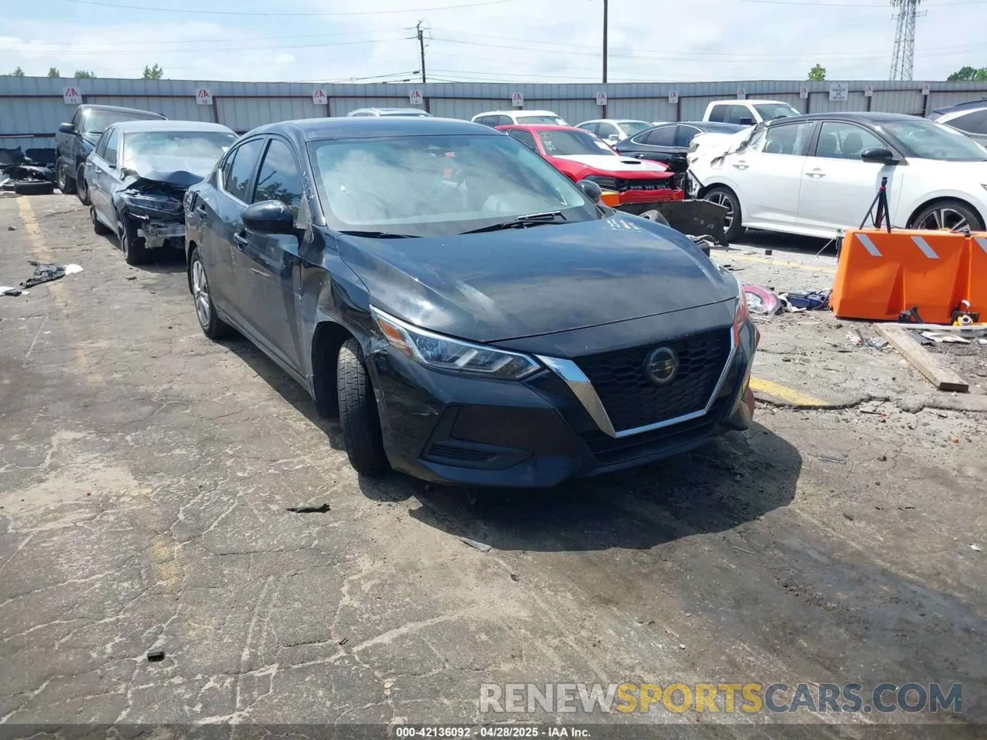 1 Photograph of a damaged car 3N1AB8BV8MY301880 NISSAN SENTRA 2021