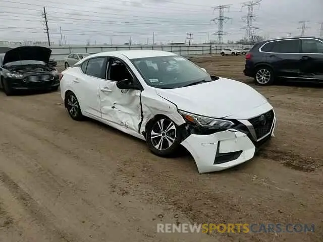 10 Photograph of a damaged car 3N1AB8CV0MY209483 NISSAN SENTRA 2021
