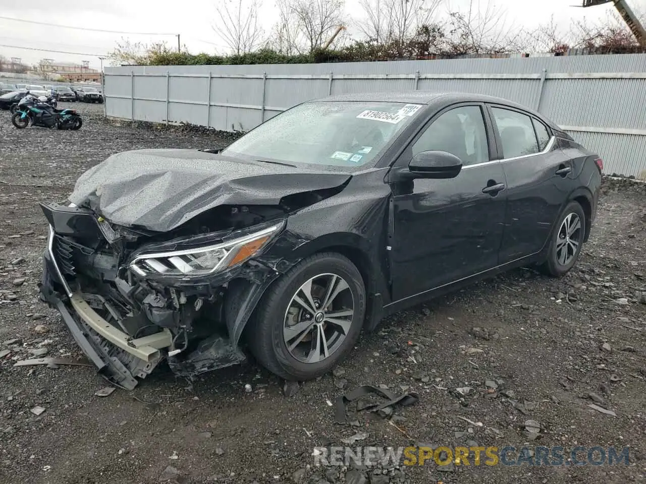 1 Photograph of a damaged car 3N1AB8CV0MY263740 NISSAN SENTRA 2021