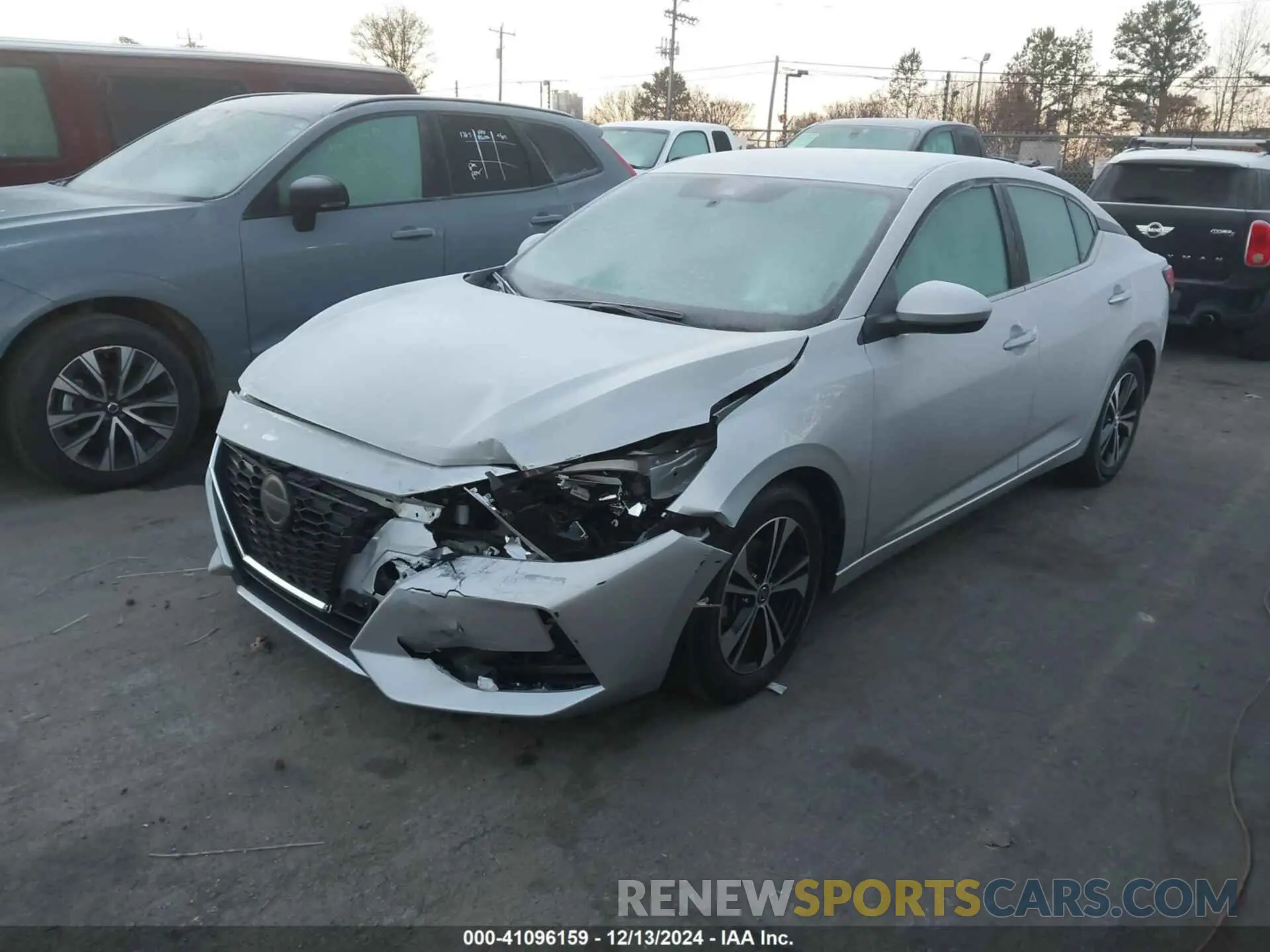 2 Photograph of a damaged car 3N1AB8CV0MY293384 NISSAN SENTRA 2021