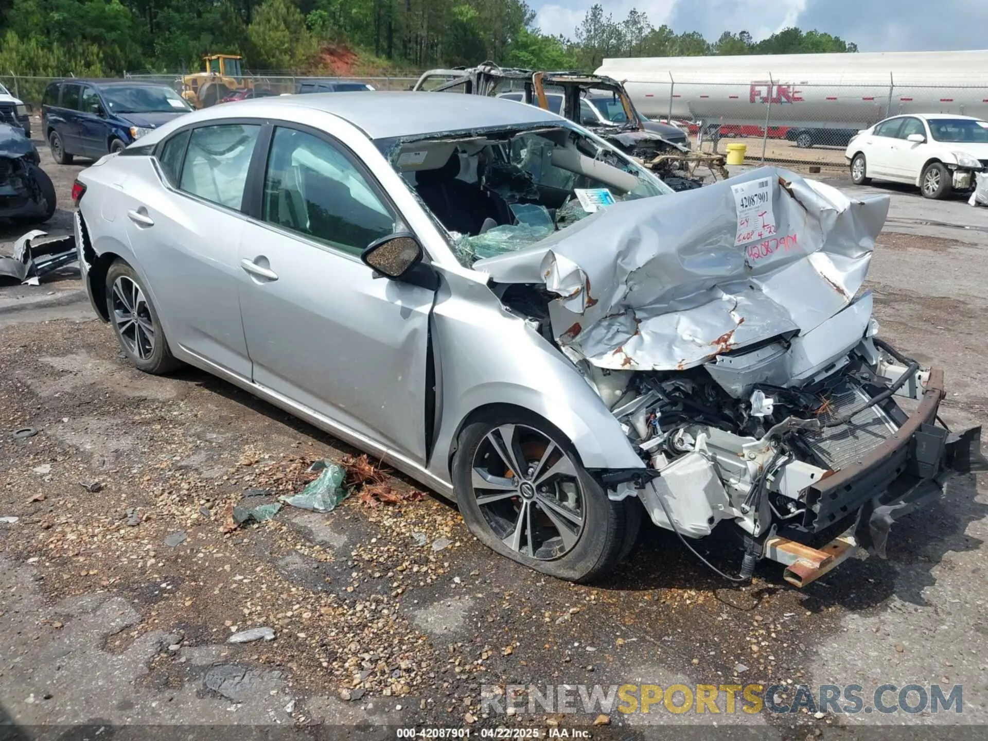 1 Photograph of a damaged car 3N1AB8CV0MY305551 NISSAN SENTRA 2021