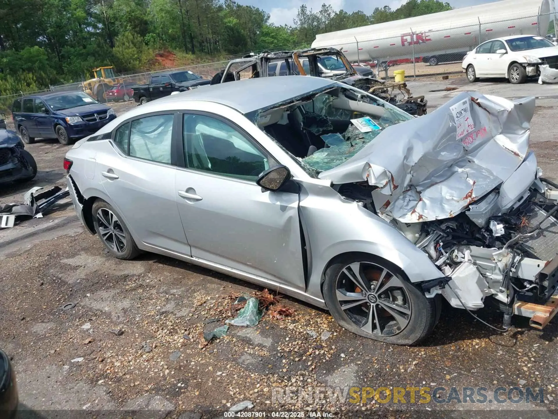 14 Photograph of a damaged car 3N1AB8CV0MY305551 NISSAN SENTRA 2021