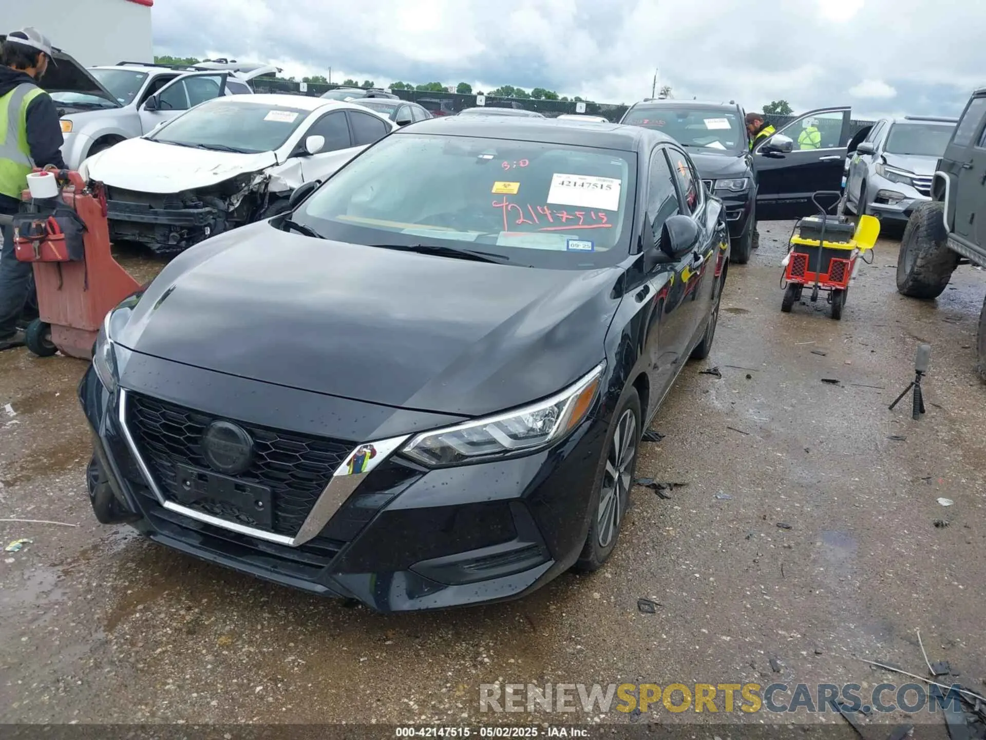 2 Photograph of a damaged car 3N1AB8CV0MY322351 NISSAN SENTRA 2021