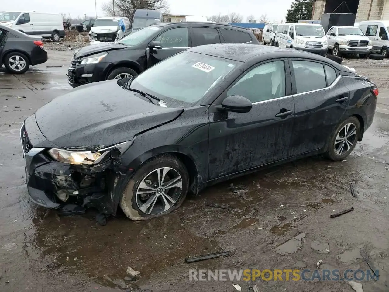 1 Photograph of a damaged car 3N1AB8CV1MY203790 NISSAN SENTRA 2021