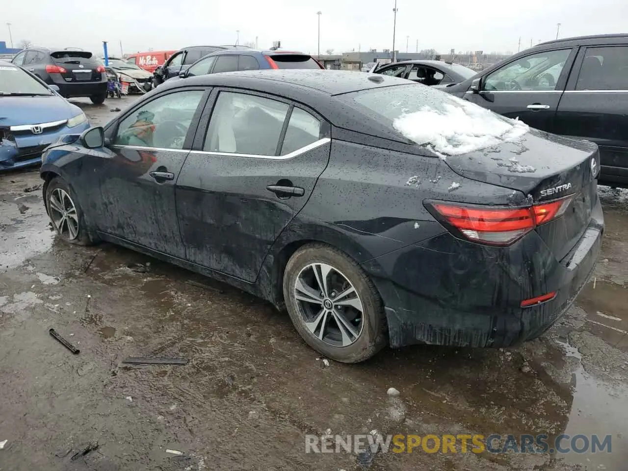 2 Photograph of a damaged car 3N1AB8CV1MY203790 NISSAN SENTRA 2021