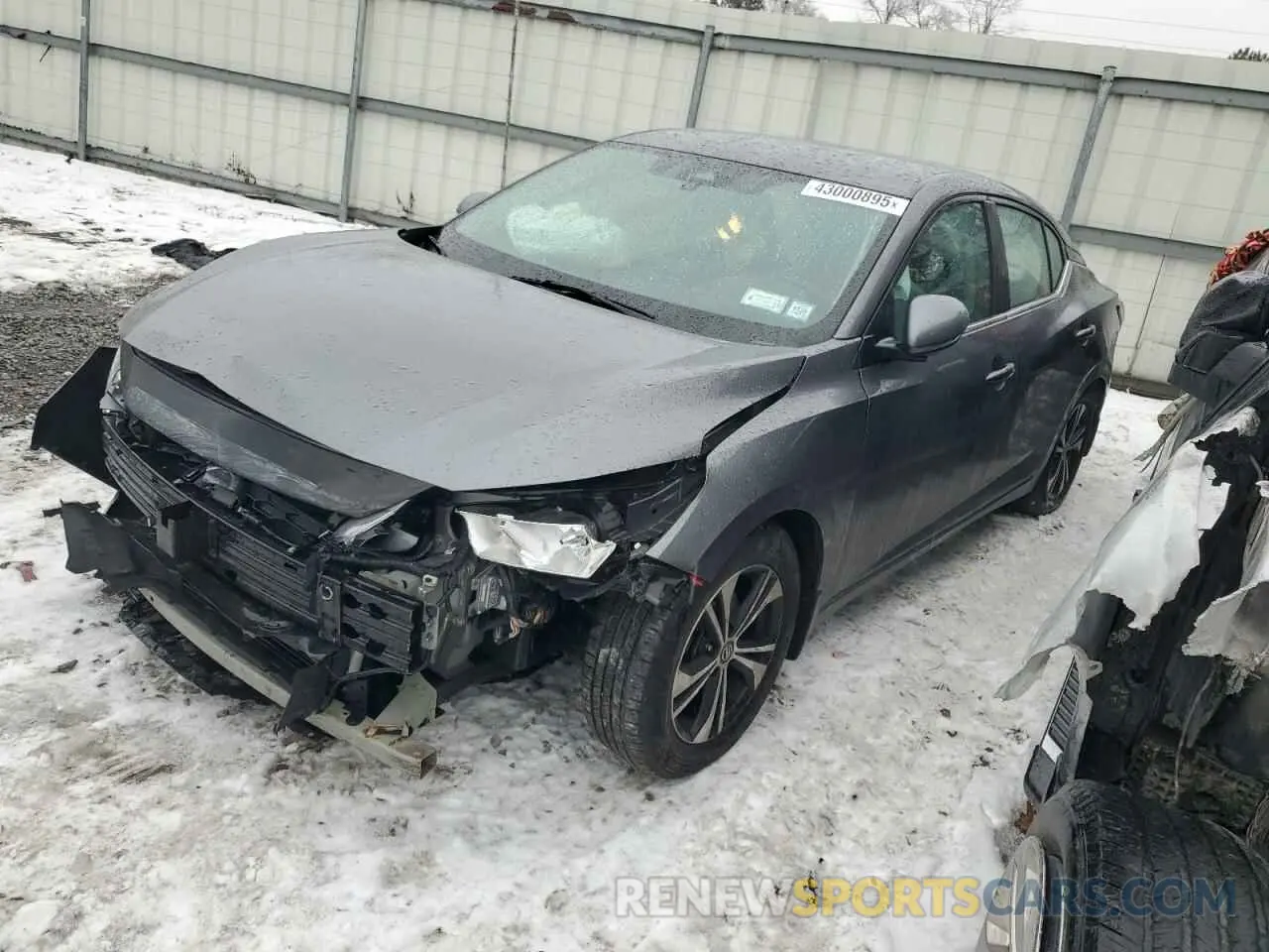 1 Photograph of a damaged car 3N1AB8CV1MY220475 NISSAN SENTRA 2021