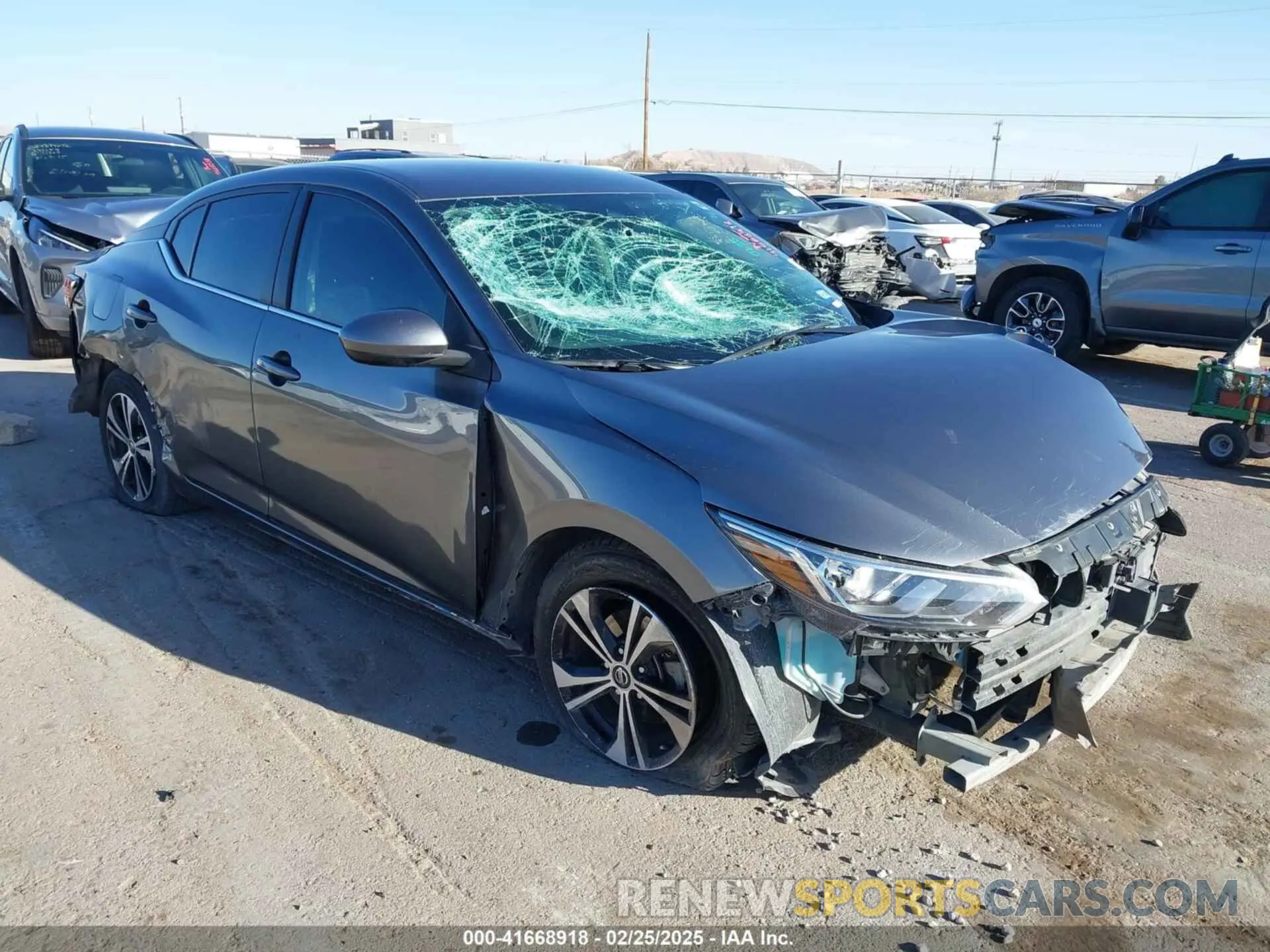 1 Photograph of a damaged car 3N1AB8CV1MY221464 NISSAN SENTRA 2021