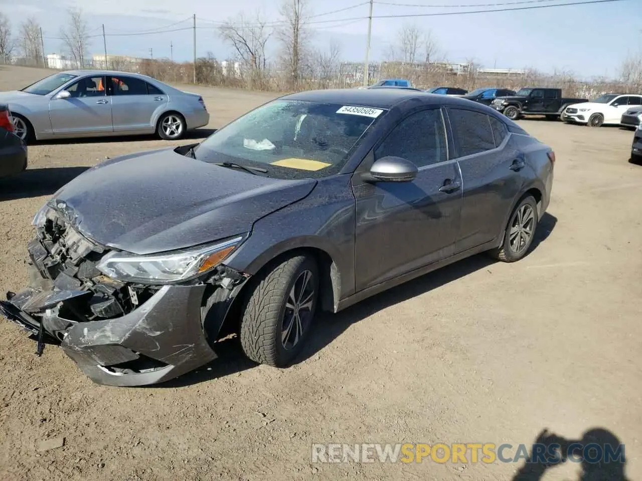 1 Photograph of a damaged car 3N1AB8CV1MY233260 NISSAN SENTRA 2021