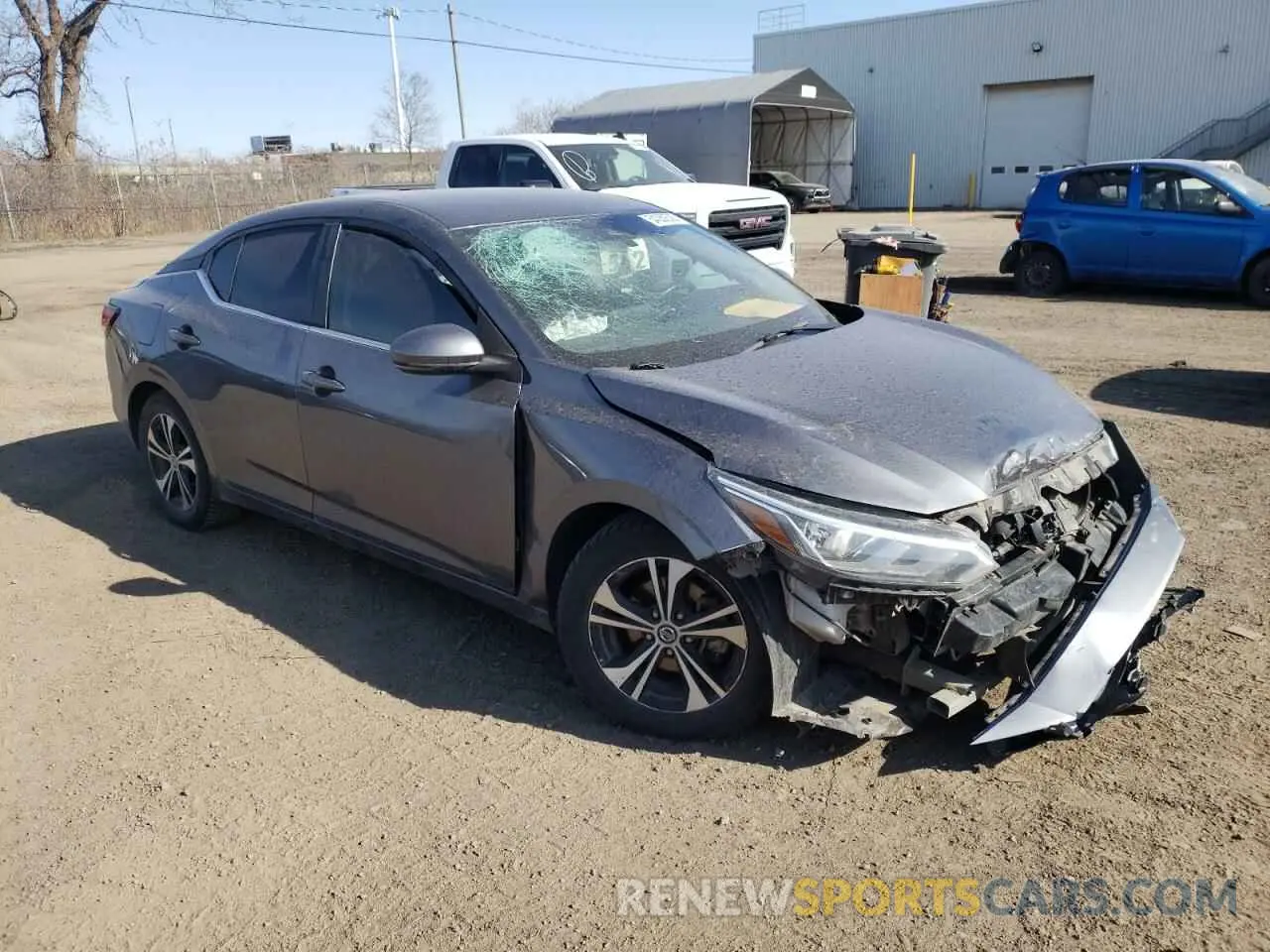 4 Photograph of a damaged car 3N1AB8CV1MY233260 NISSAN SENTRA 2021