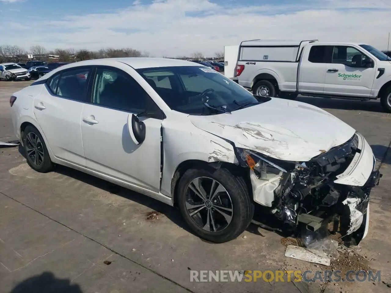 4 Photograph of a damaged car 3N1AB8CV1MY254092 NISSAN SENTRA 2021