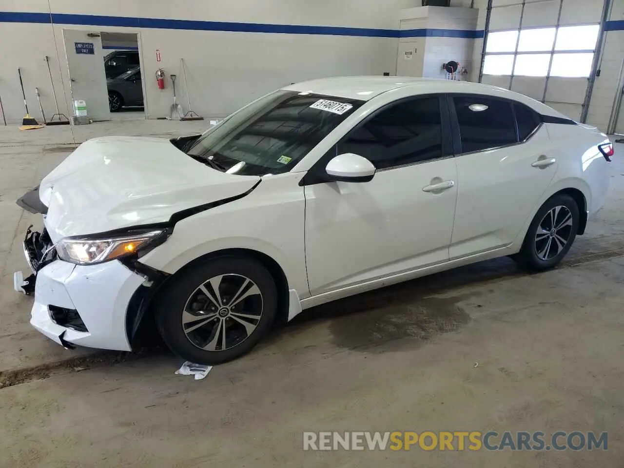 1 Photograph of a damaged car 3N1AB8CV1MY296374 NISSAN SENTRA 2021