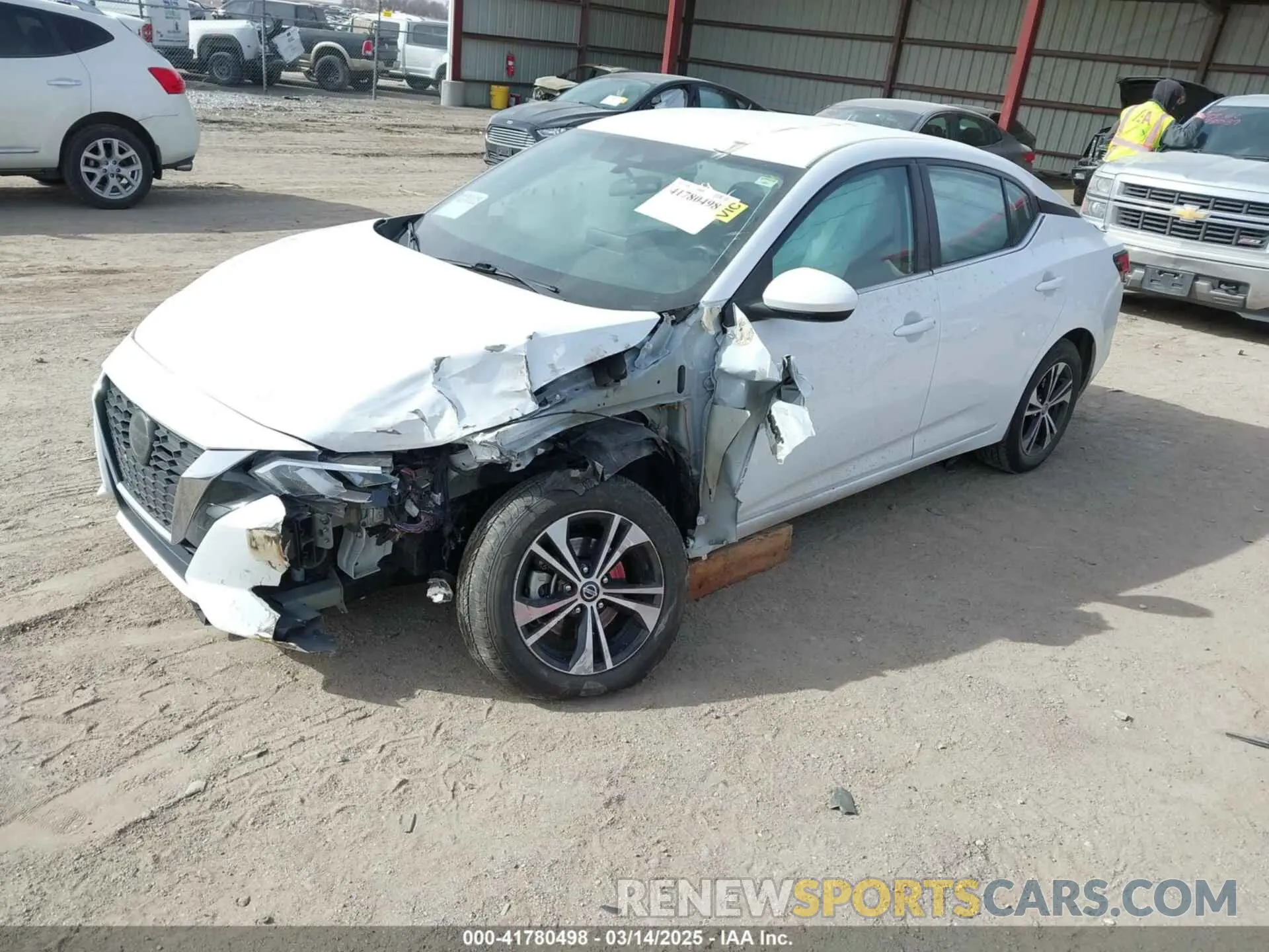 2 Photograph of a damaged car 3N1AB8CV1MY301024 NISSAN SENTRA 2021