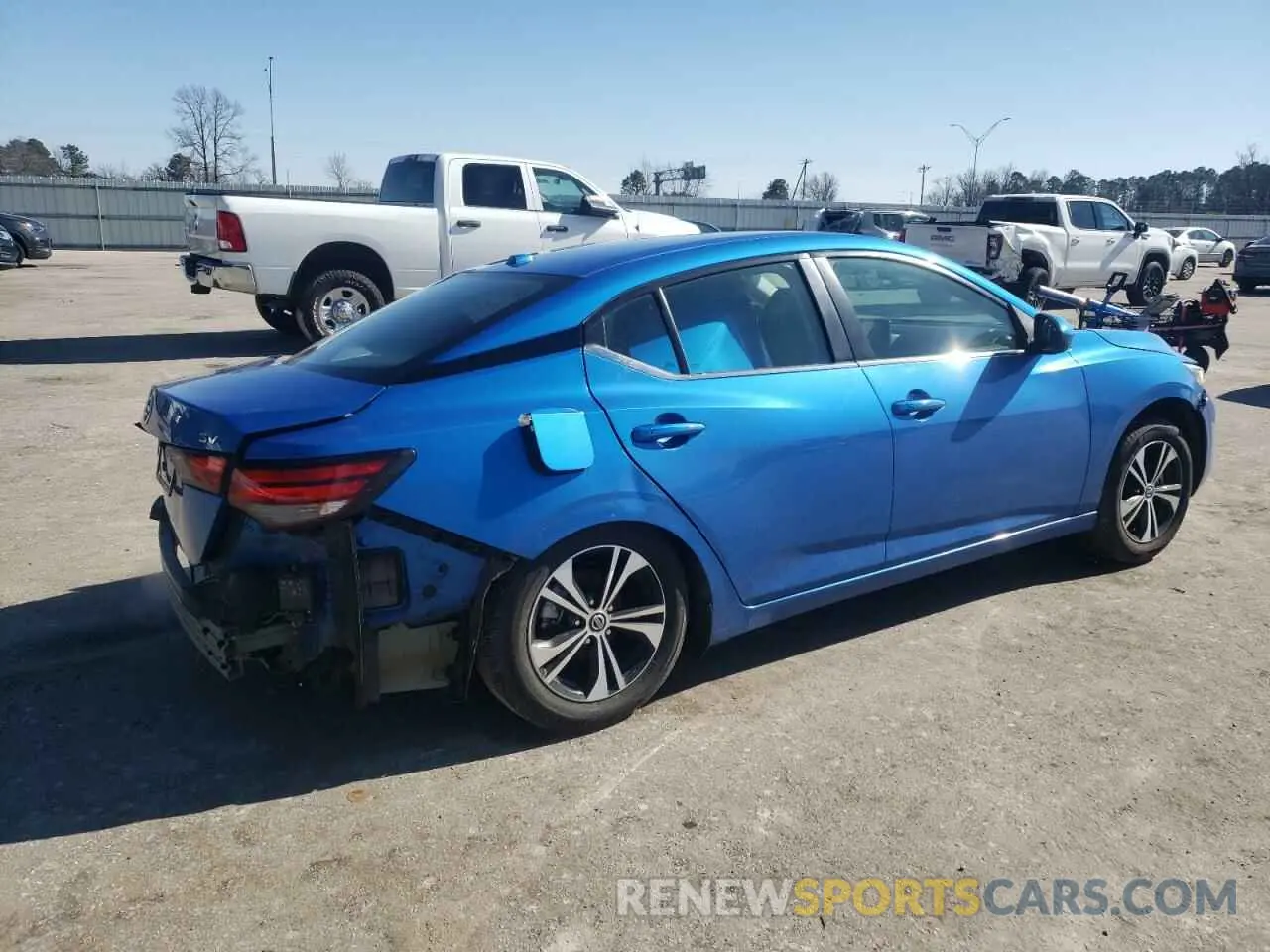 3 Photograph of a damaged car 3N1AB8CV1MY303856 NISSAN SENTRA 2021