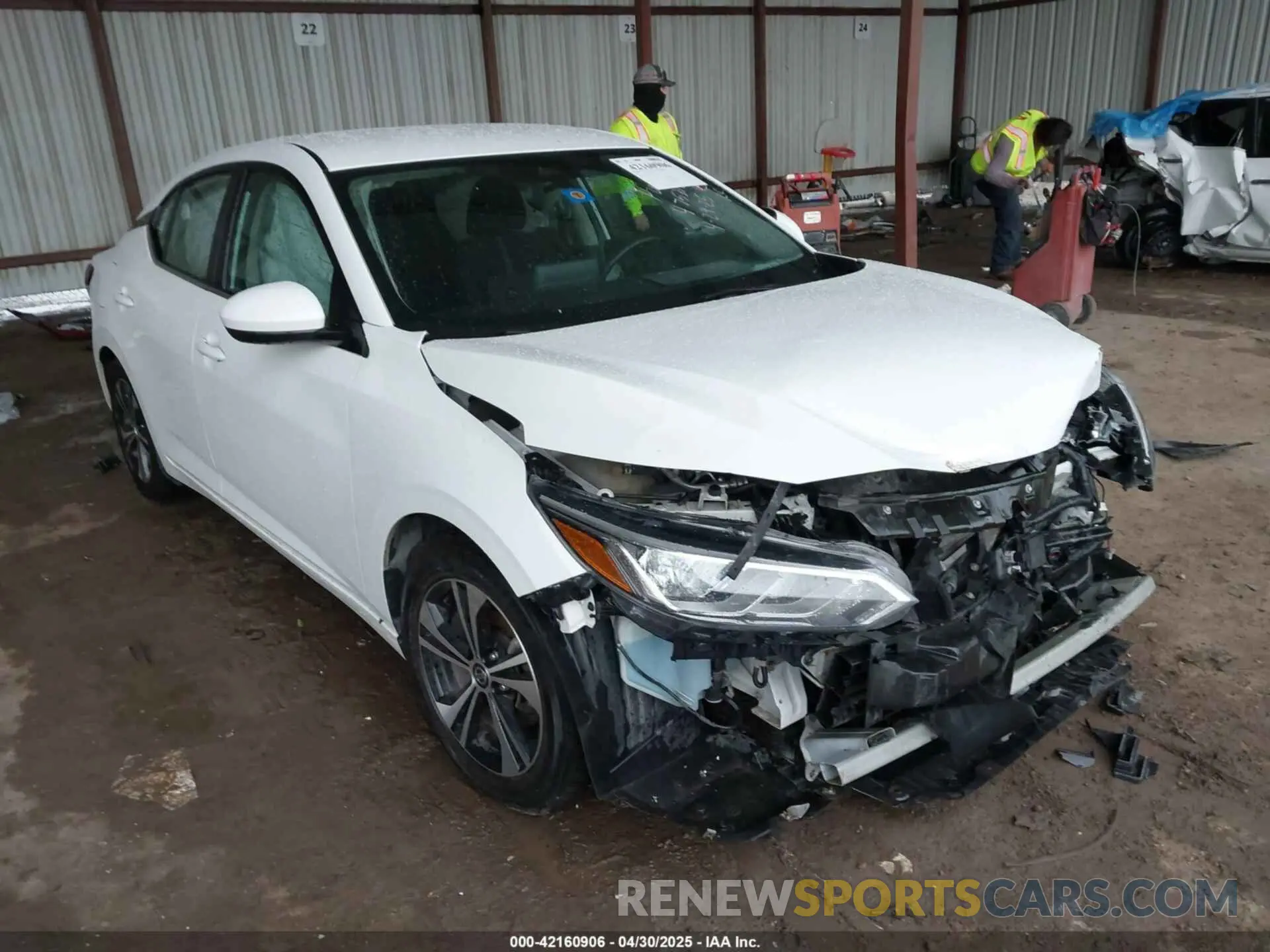 1 Photograph of a damaged car 3N1AB8CV2MY224132 NISSAN SENTRA 2021