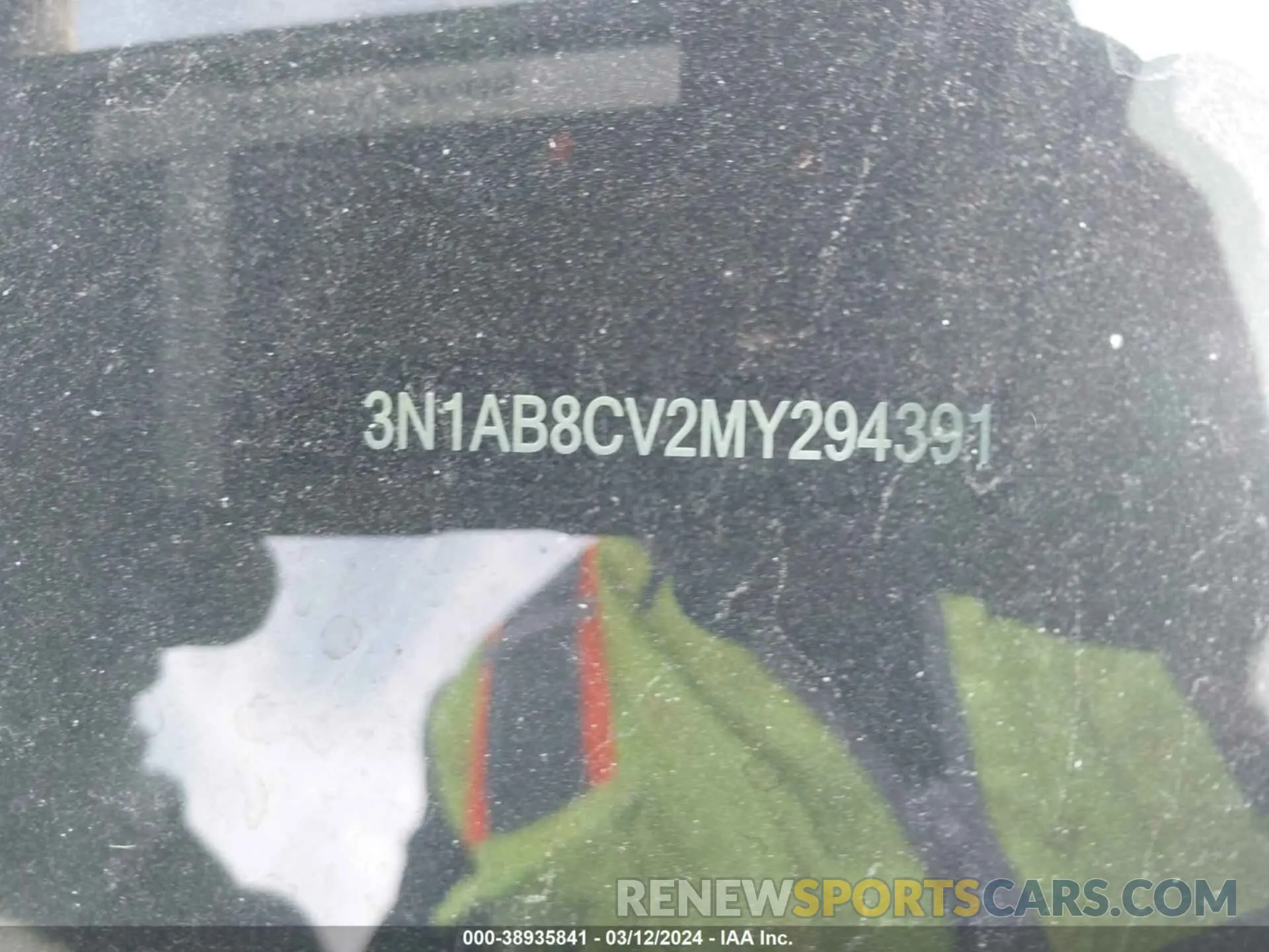 9 Photograph of a damaged car 3N1AB8CV2MY294391 NISSAN SENTRA 2021