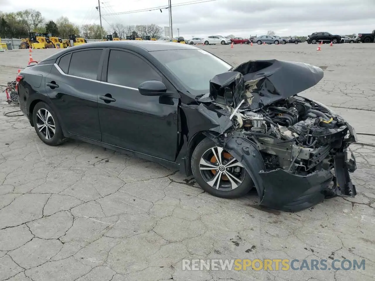 4 Photograph of a damaged car 3N1AB8CV3MY221191 NISSAN SENTRA 2021