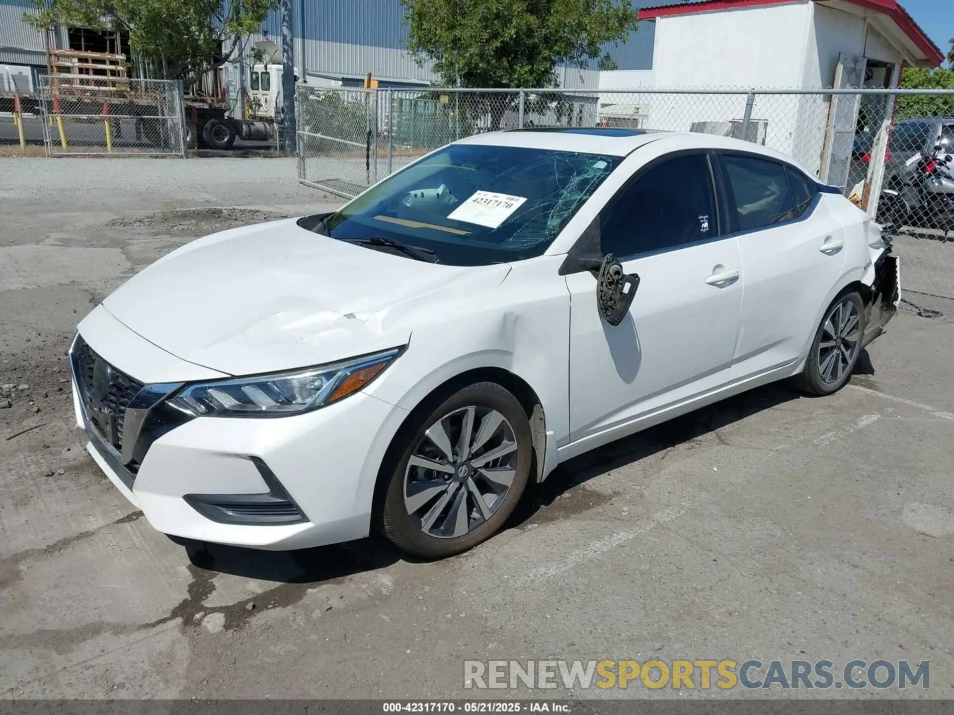 2 Photograph of a damaged car 3N1AB8CV3MY231042 NISSAN SENTRA 2021