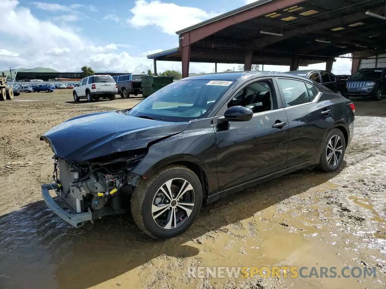 1 Photograph of a damaged car 3N1AB8CV3MY255163 NISSAN SENTRA 2021