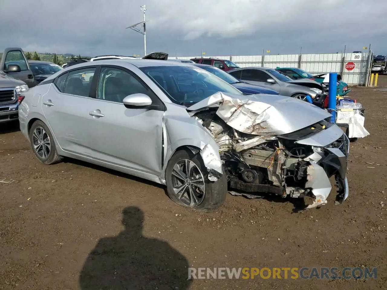 4 Photograph of a damaged car 3N1AB8CV3MY259925 NISSAN SENTRA 2021