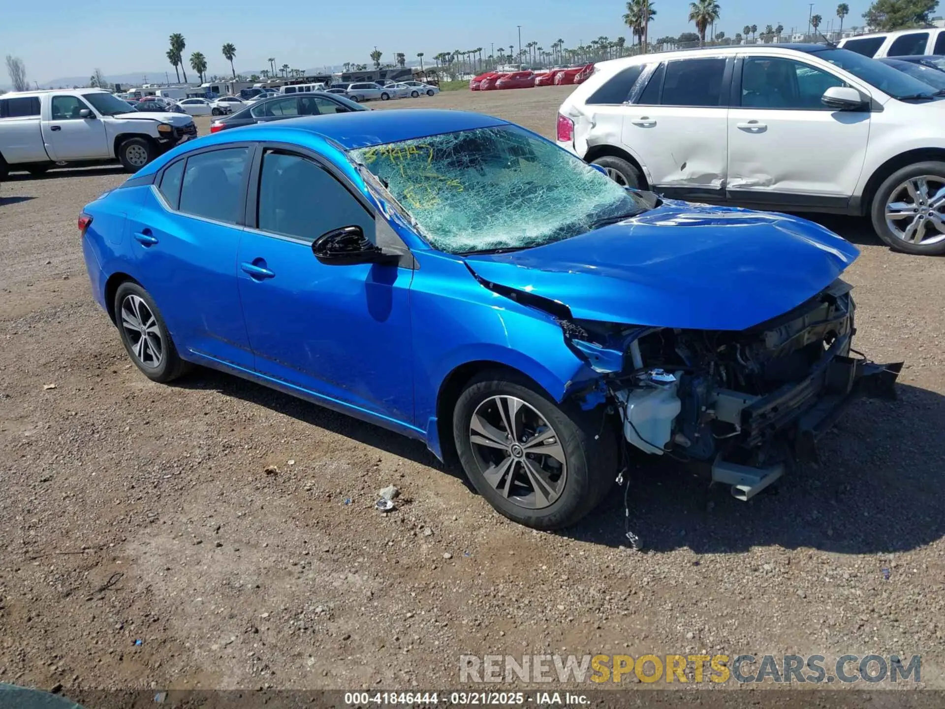 1 Photograph of a damaged car 3N1AB8CV3MY276837 NISSAN SENTRA 2021