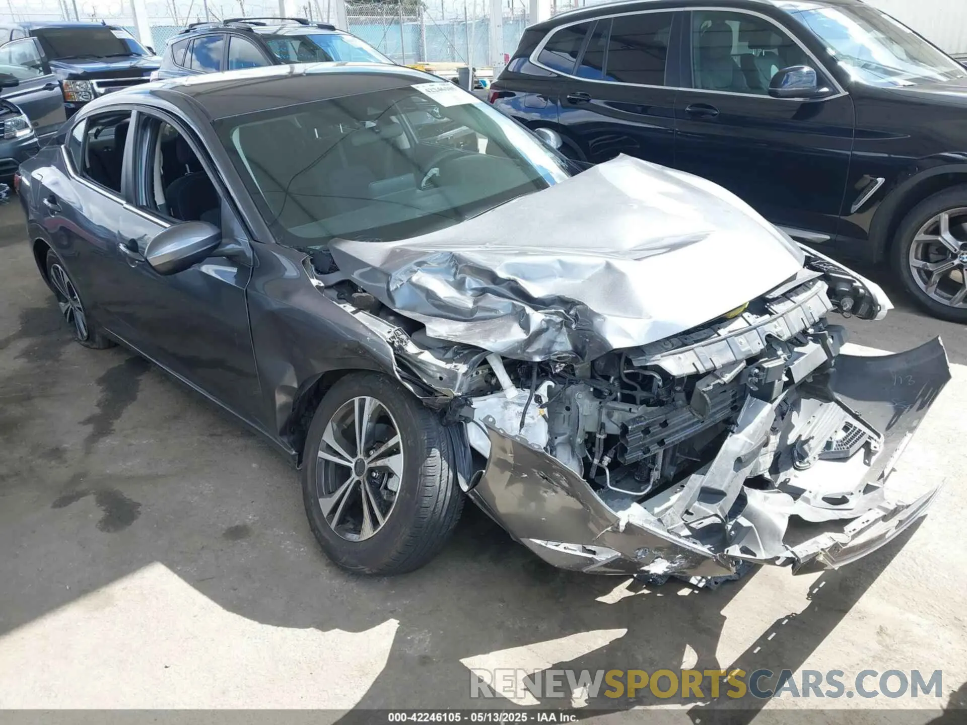 1 Photograph of a damaged car 3N1AB8CV4MY211947 NISSAN SENTRA 2021