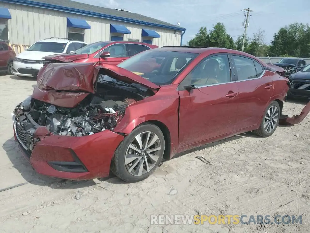 1 Photograph of a damaged car 3N1AB8CV4MY228182 NISSAN SENTRA 2021