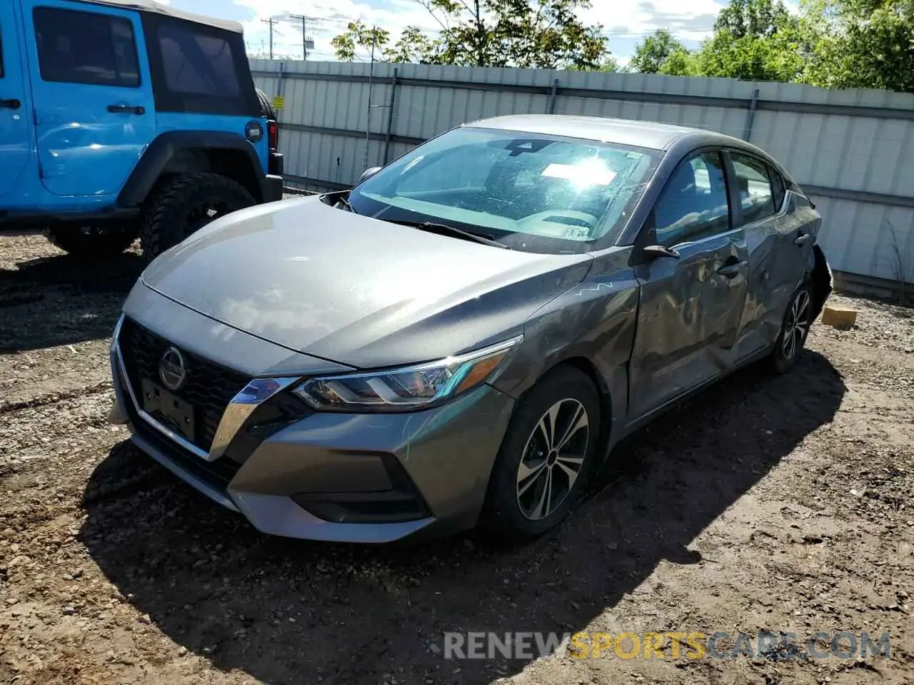 1 Фотография поврежденного автомобиля 3N1AB8CV4MY257939 NISSAN SENTRA 2021