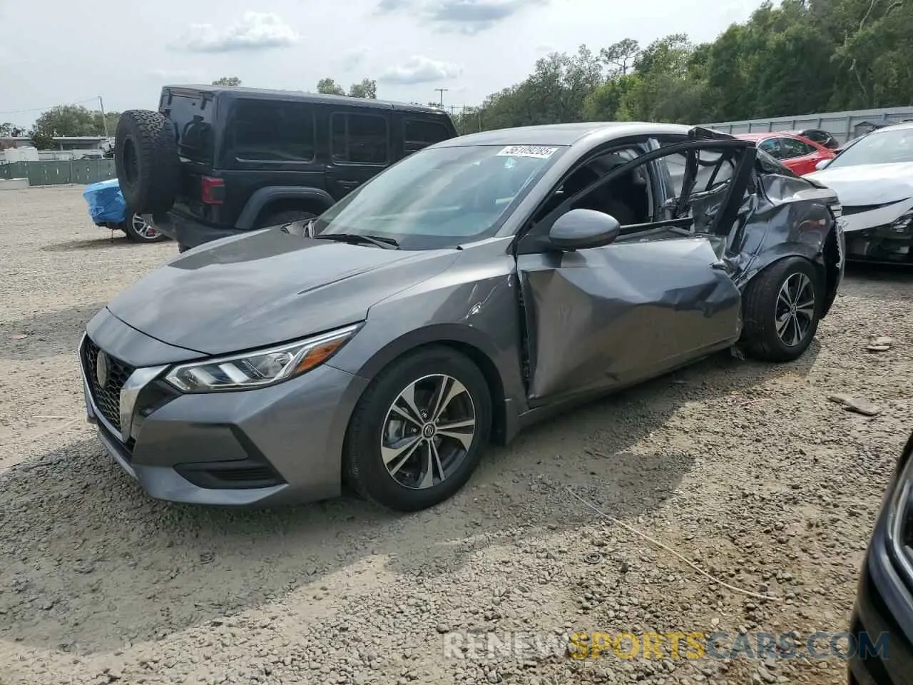 1 Photograph of a damaged car 3N1AB8CV4MY277298 NISSAN SENTRA 2021