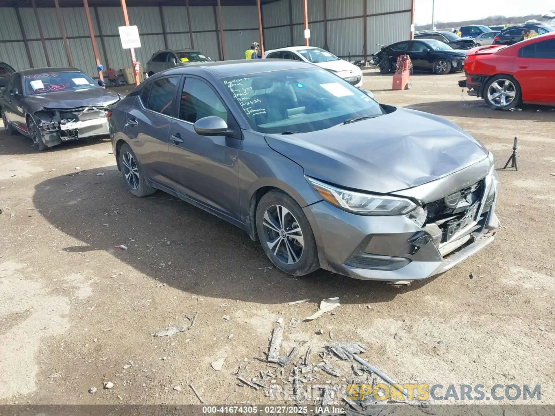 1 Photograph of a damaged car 3N1AB8CV4MY278287 NISSAN SENTRA 2021