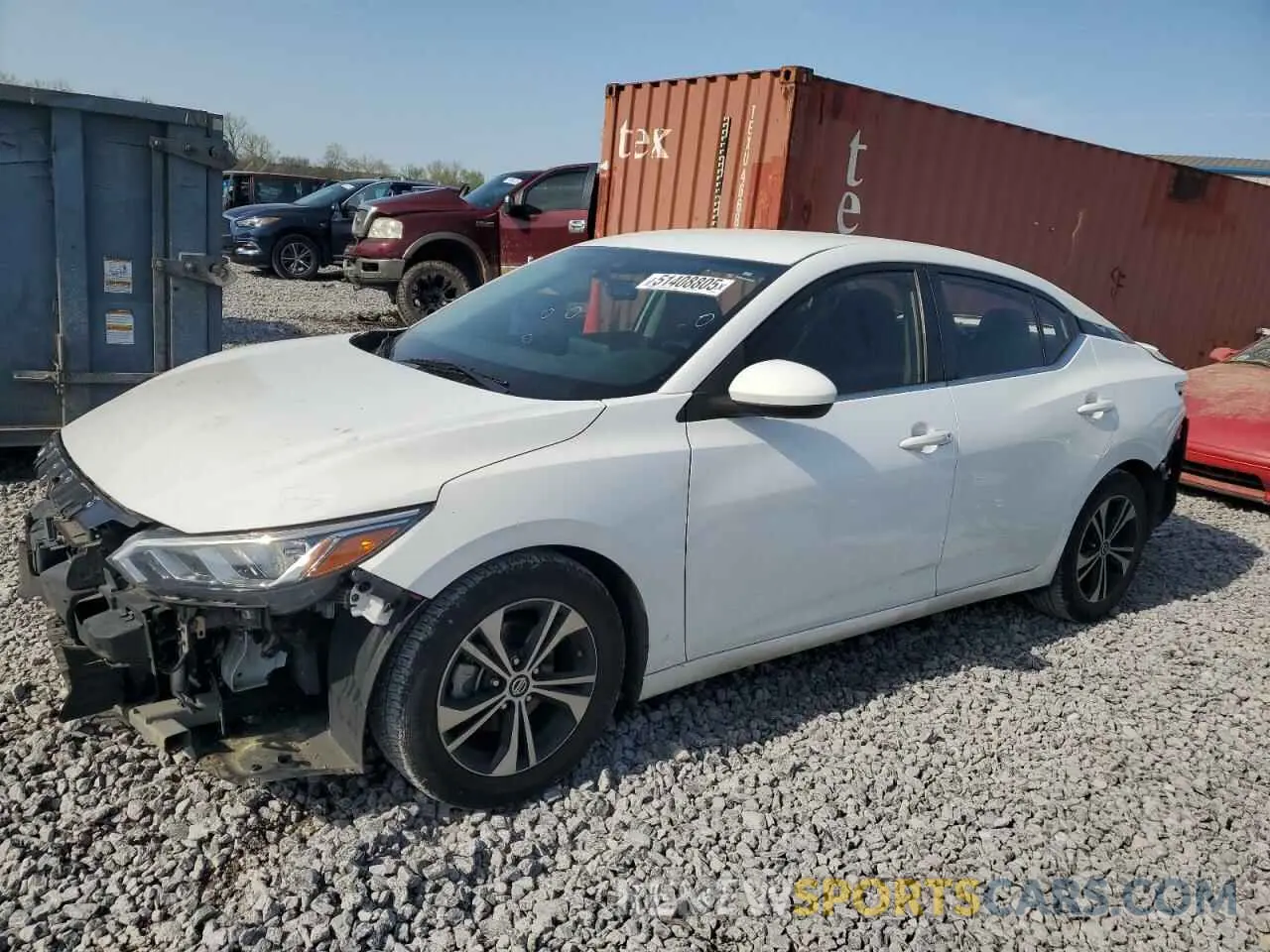 1 Photograph of a damaged car 3N1AB8CV5MY206529 NISSAN SENTRA 2021