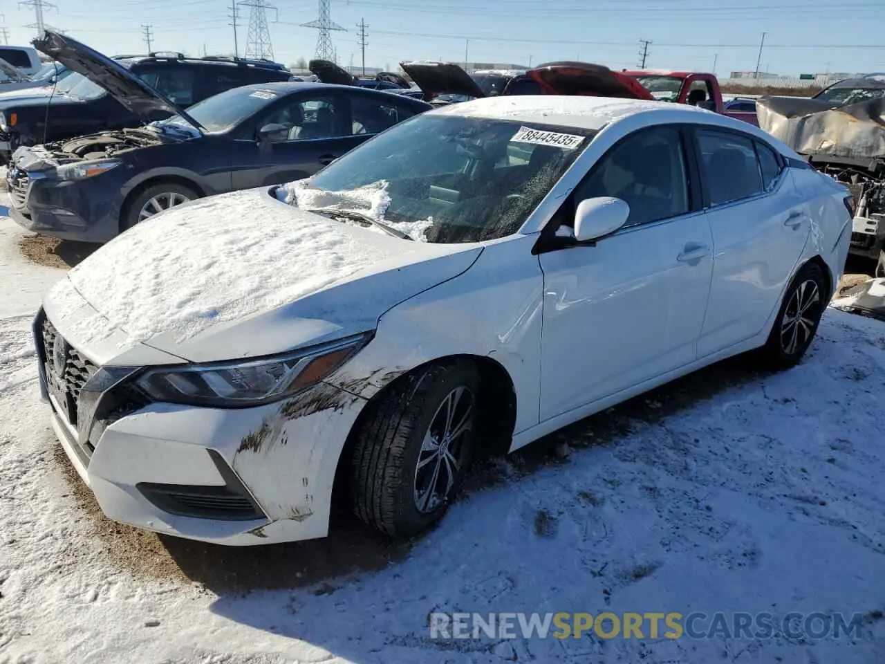 1 Фотография поврежденного автомобиля 3N1AB8CV5MY225629 NISSAN SENTRA 2021