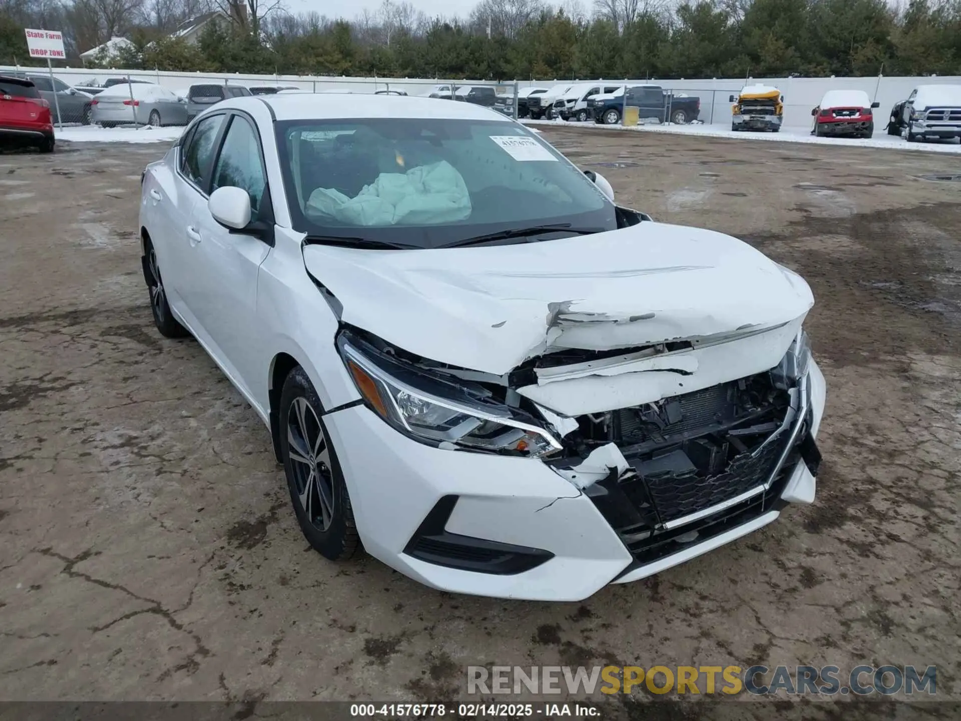 1 Photograph of a damaged car 3N1AB8CV5MY268500 NISSAN SENTRA 2021