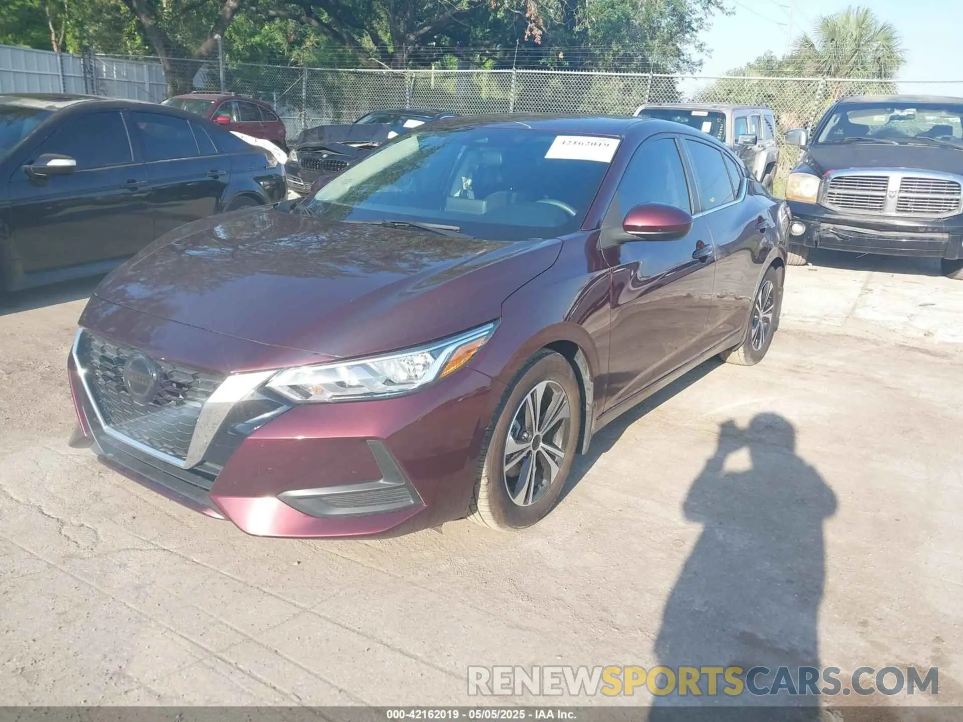 2 Photograph of a damaged car 3N1AB8CV6MY267856 NISSAN SENTRA 2021