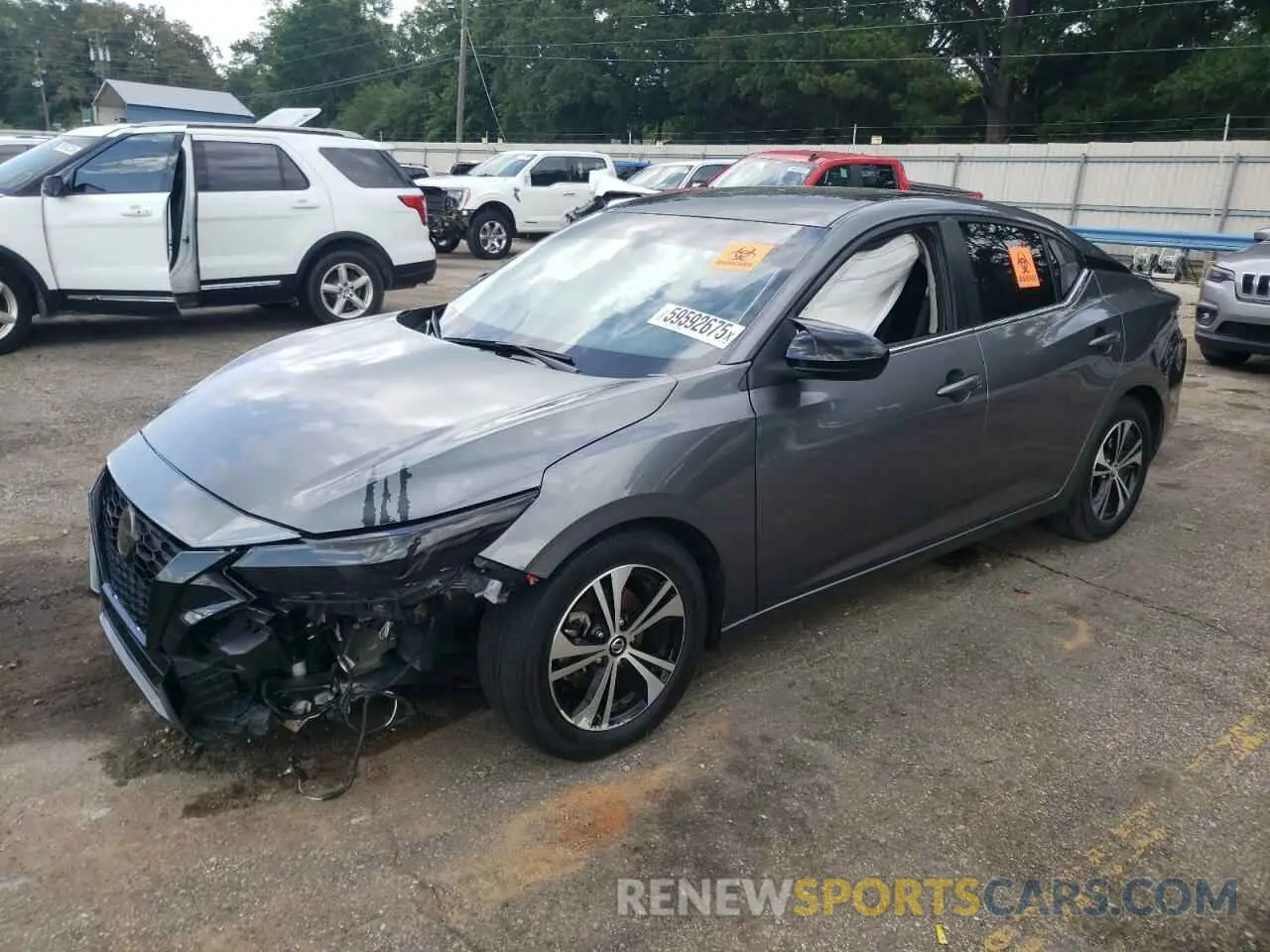 1 Photograph of a damaged car 3N1AB8CV7MY238561 NISSAN SENTRA 2021