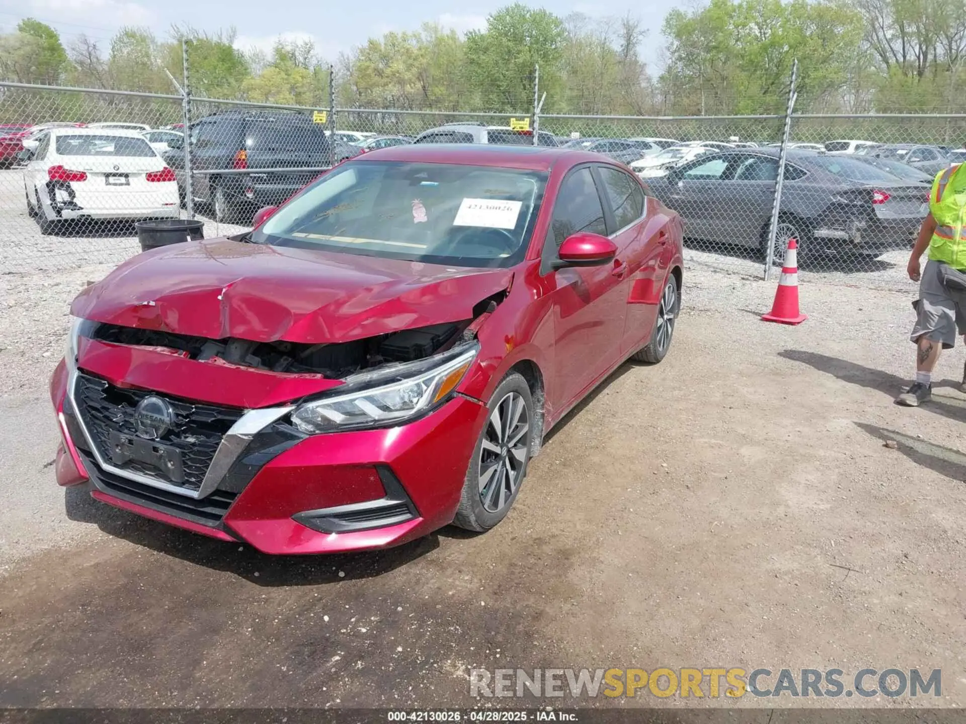 2 Photograph of a damaged car 3N1AB8CV7MY252380 NISSAN SENTRA 2021