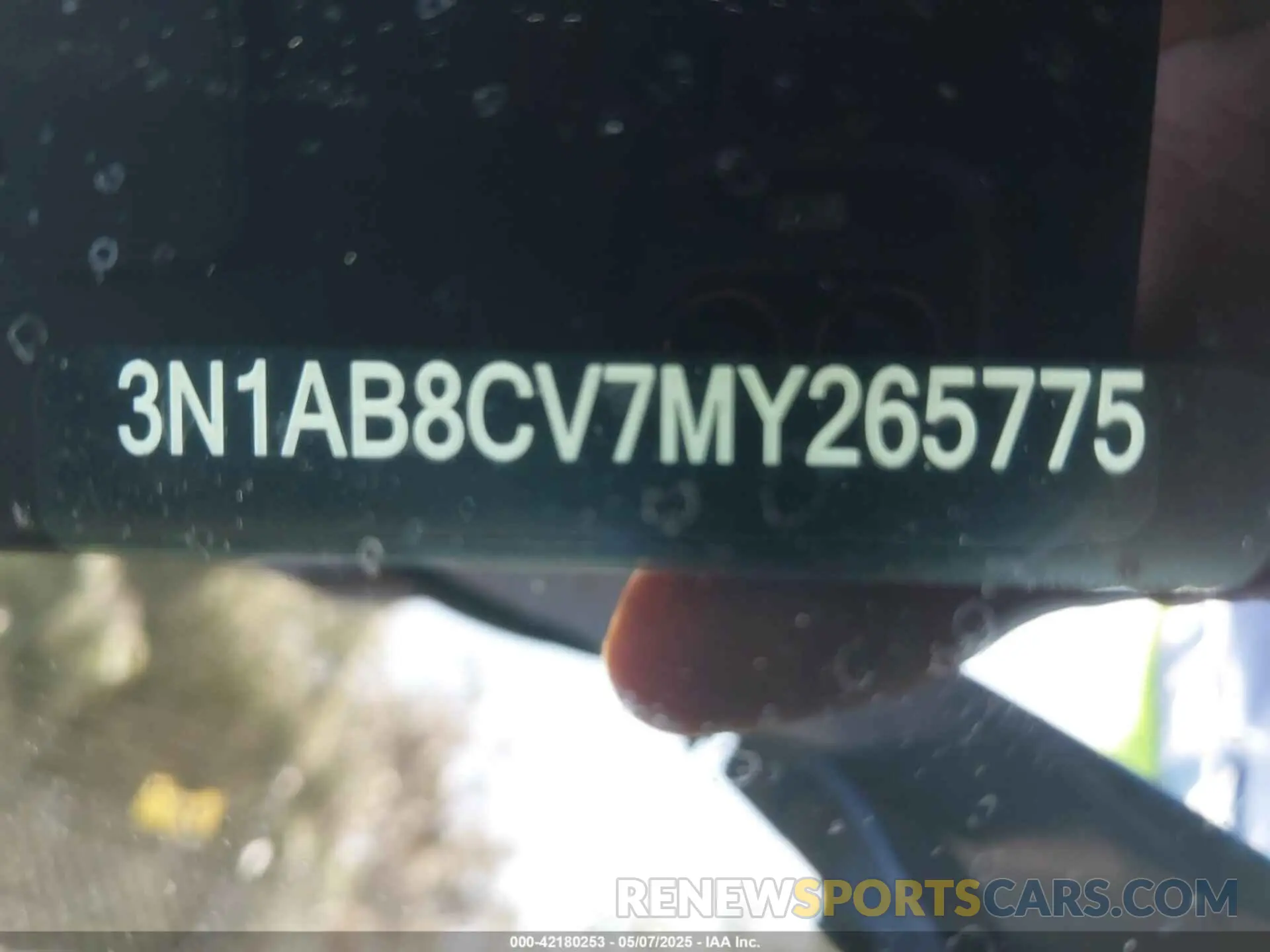 9 Photograph of a damaged car 3N1AB8CV7MY265775 NISSAN SENTRA 2021