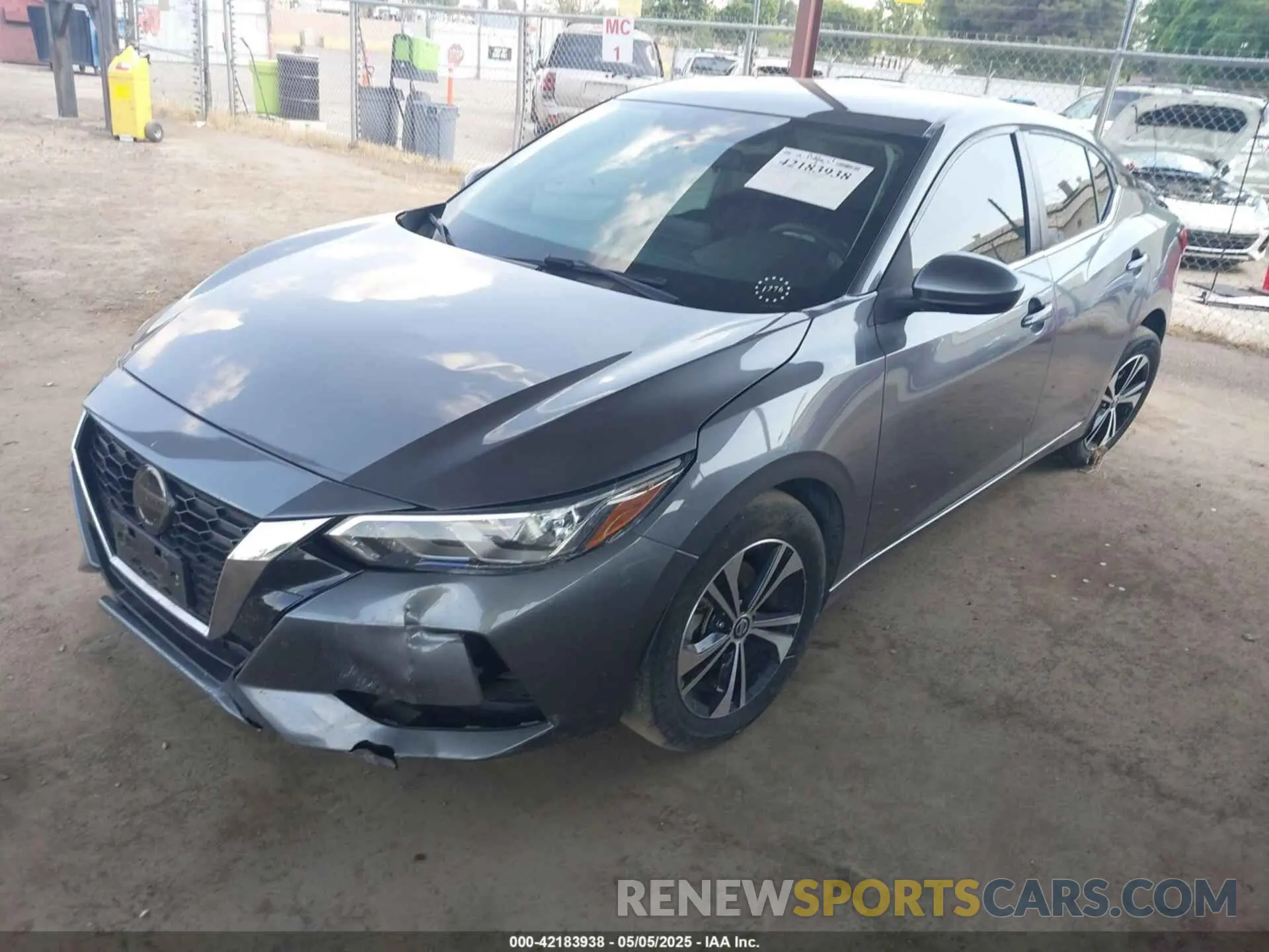 2 Photograph of a damaged car 3N1AB8CV8MY204127 NISSAN SENTRA 2021