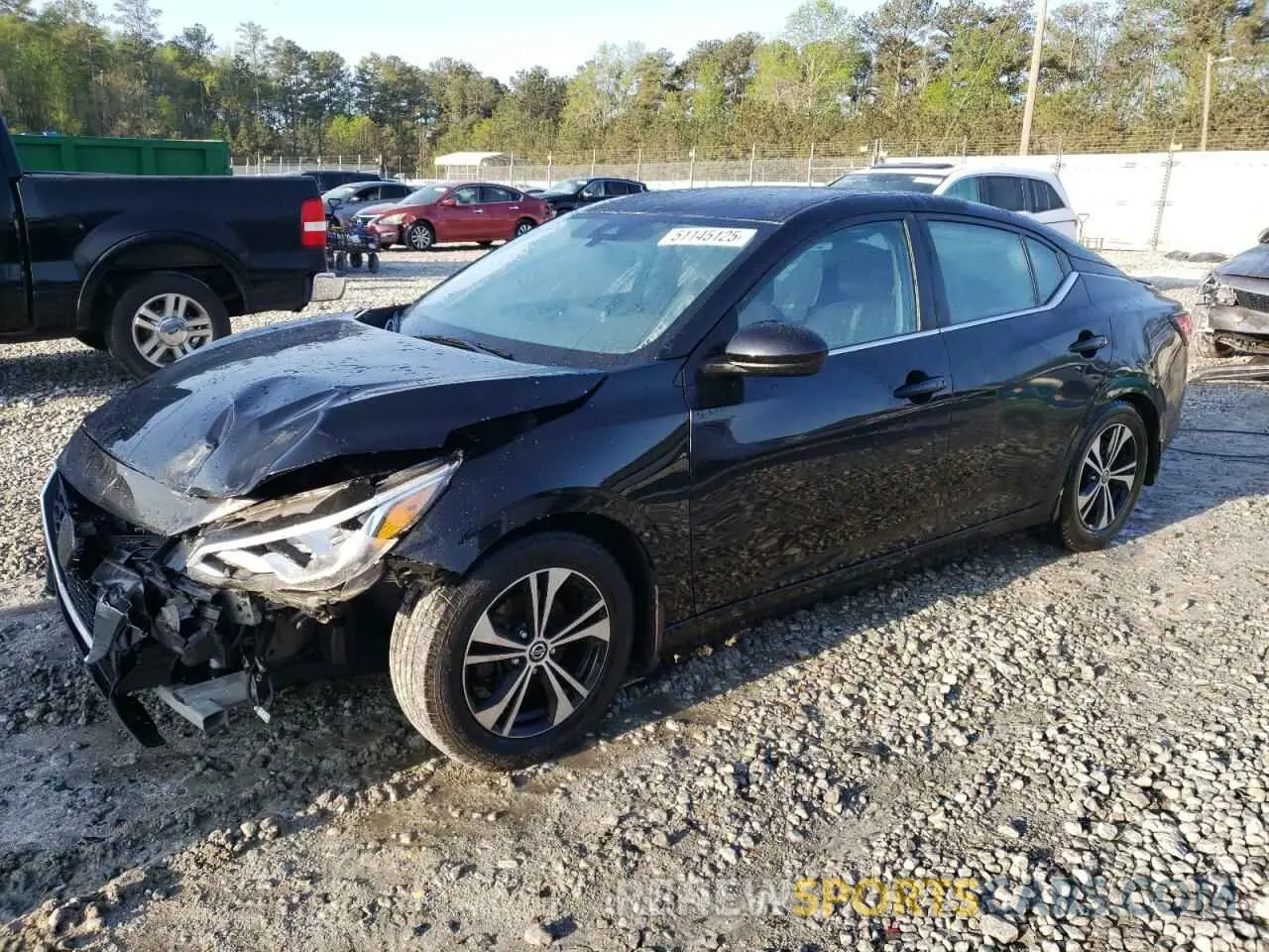 1 Photograph of a damaged car 3N1AB8CV8MY234566 NISSAN SENTRA 2021