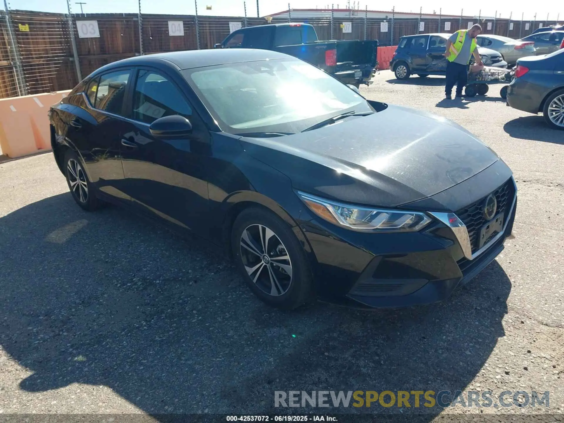 1 Photograph of a damaged car 3N1AB8CV8MY283590 NISSAN SENTRA 2021